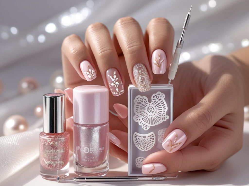 Bridal Nails 2025: Elegant Trends for Stunning Wedding Nail Designs 14 Nail art kit for DIY bridal nail designs in 2025