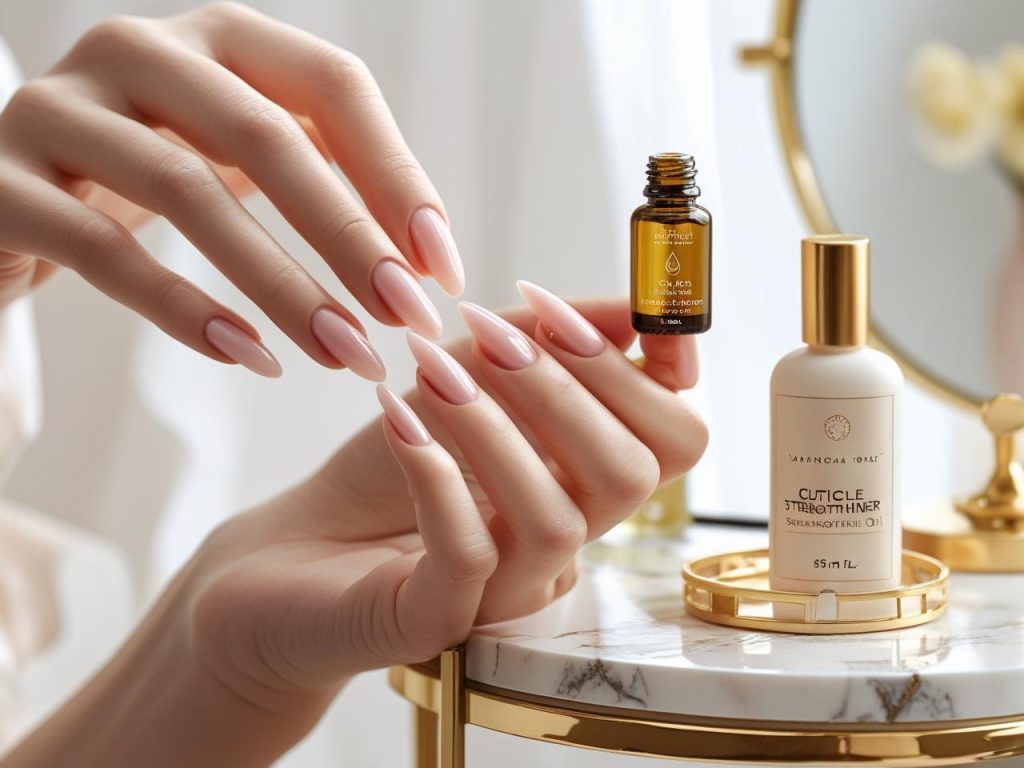 Almond Nails 2025: Chic Trends for Stunning Manicures 15 Applying cuticle oil for flawless almond nails in 2025