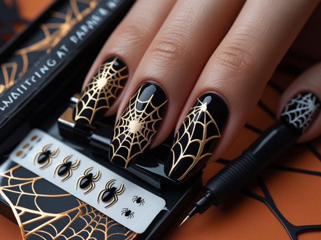 Halloween Nails 2025: Spooky Trends for Stunning Nail Designs 13 Nail art kit for DIY Halloween nail designs in 2025
