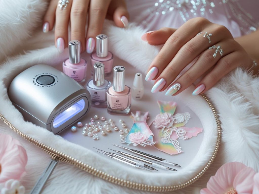 Ballerina Nails 2025: Elegant Trends for Stunning Manicures 16 Nail art kit with elegant polish and tools for 2025 ballerina nail designs