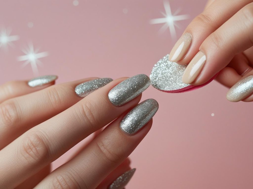 Creating subtle glitter minimalist nail designs for 2025 inspiration