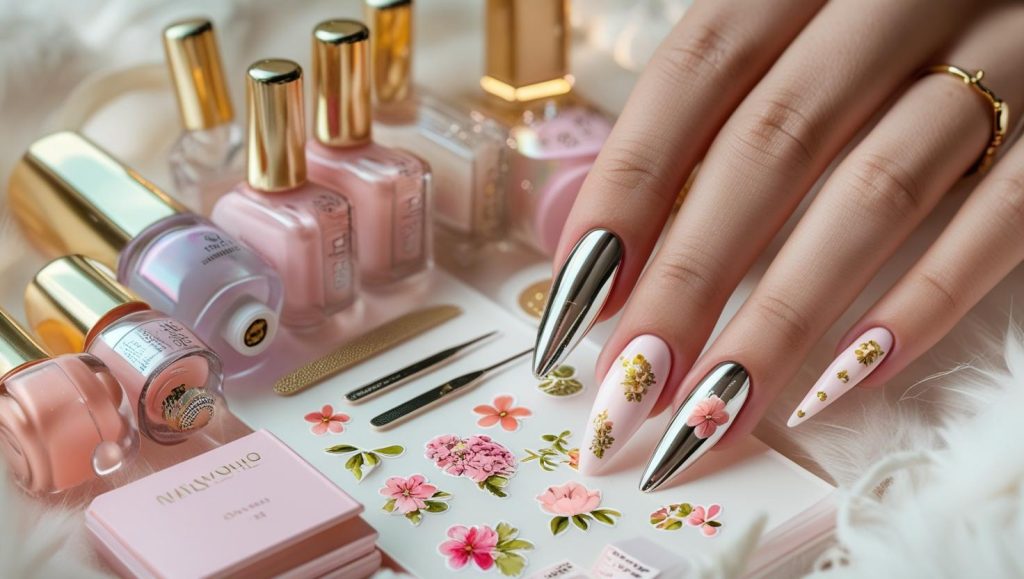 Round Nails 2025: Chic Trends for Stunning Manicures 16 Nail art kit with chic polish and tools for 2025 round nail designs