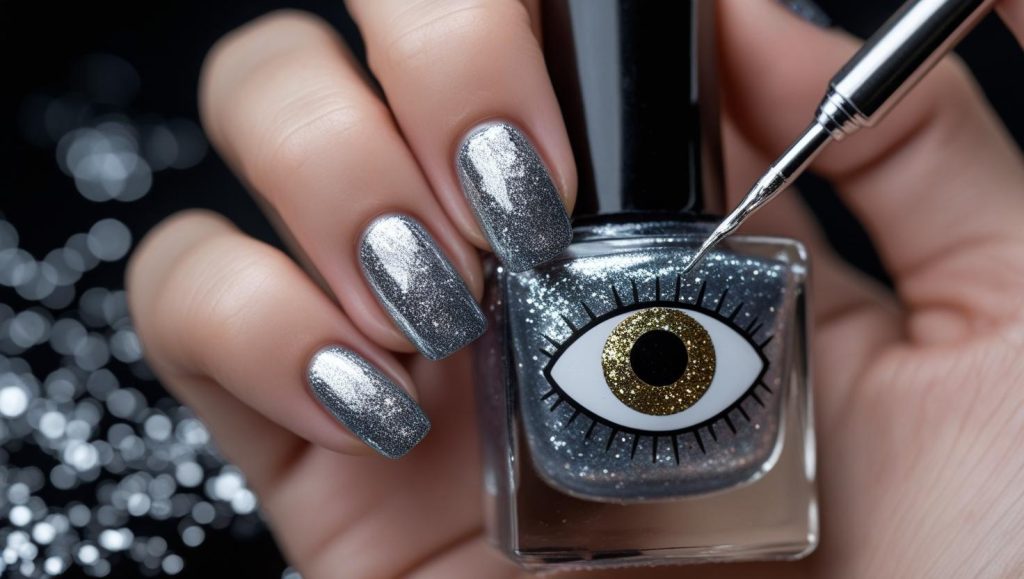 Cat Eye Nails 2025: Mesmerizing Trends for Stunning Manicures 7 Creating glitter cat eye nail designs for 2025 inspiration