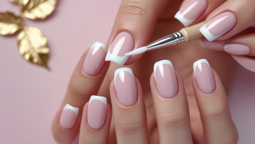 Creating French tip gloss nail designs for 2025 inspiration