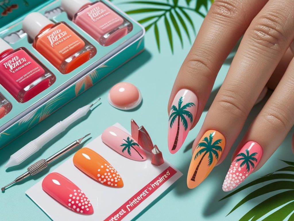 Nail art kit for DIY vacation nail designs in 2025