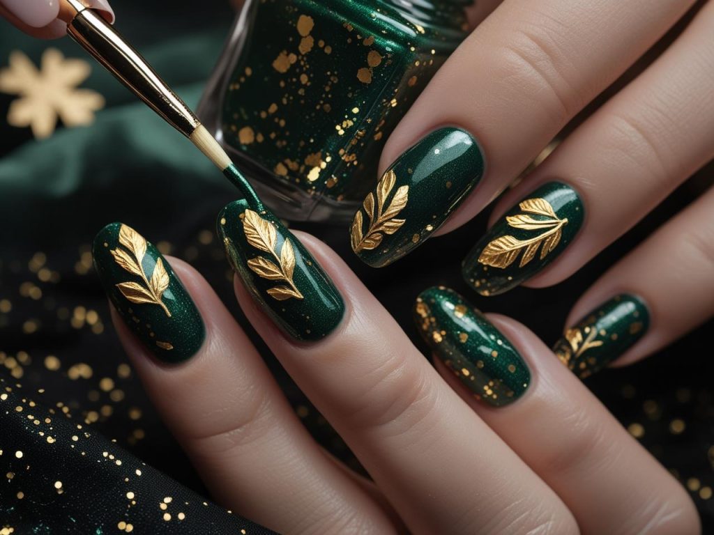 Holiday Nails 2025: Top Trends for Festive Nail Designs 11 Creating winter jewel tone holiday nail designs for 2025 inspiration