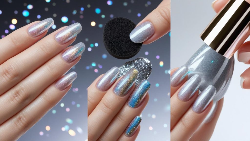 DIY holographic chrome nail tutorial for 2025 trends