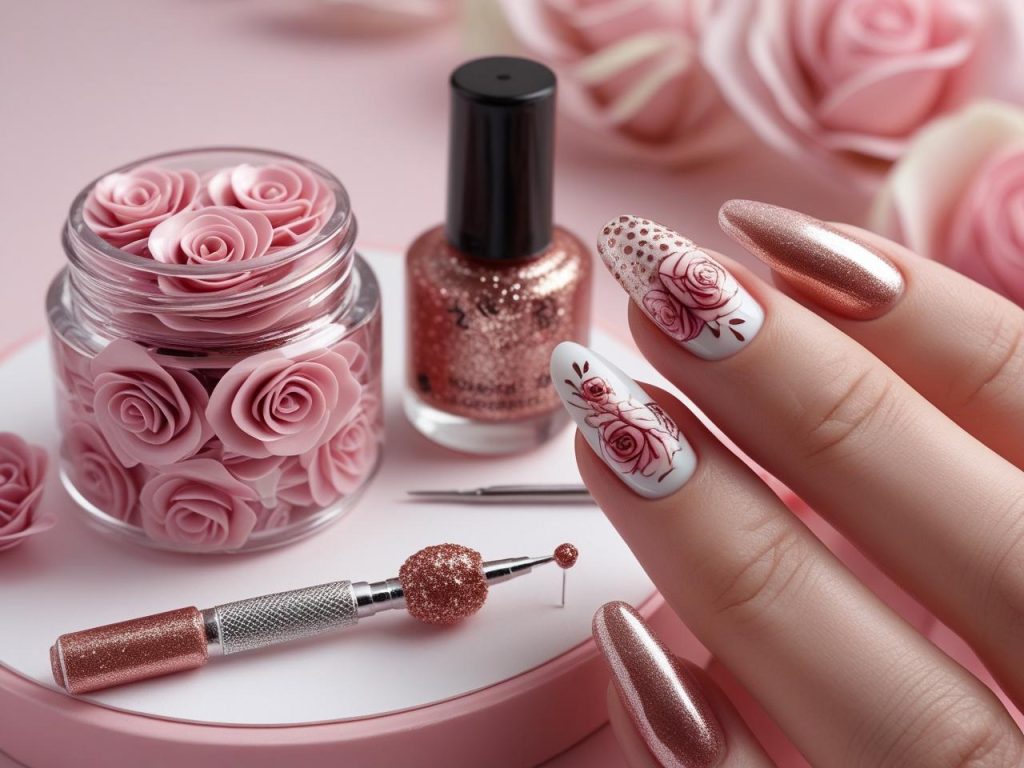 Floral Nail Art 2025: Vibrant Trends for Stunning Manicures 14 Nail art kit for DIY floral nail art designs in 2025