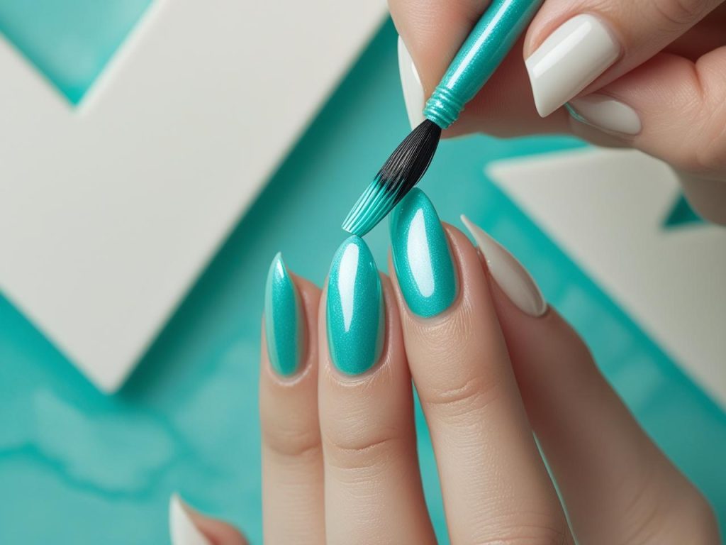Beach Vibes Nails 2025: Coastal and Breezy Trends for Stunning Manicures 6 “Creating classic ocean beach vibes nail designs for 2025 inspiration.”