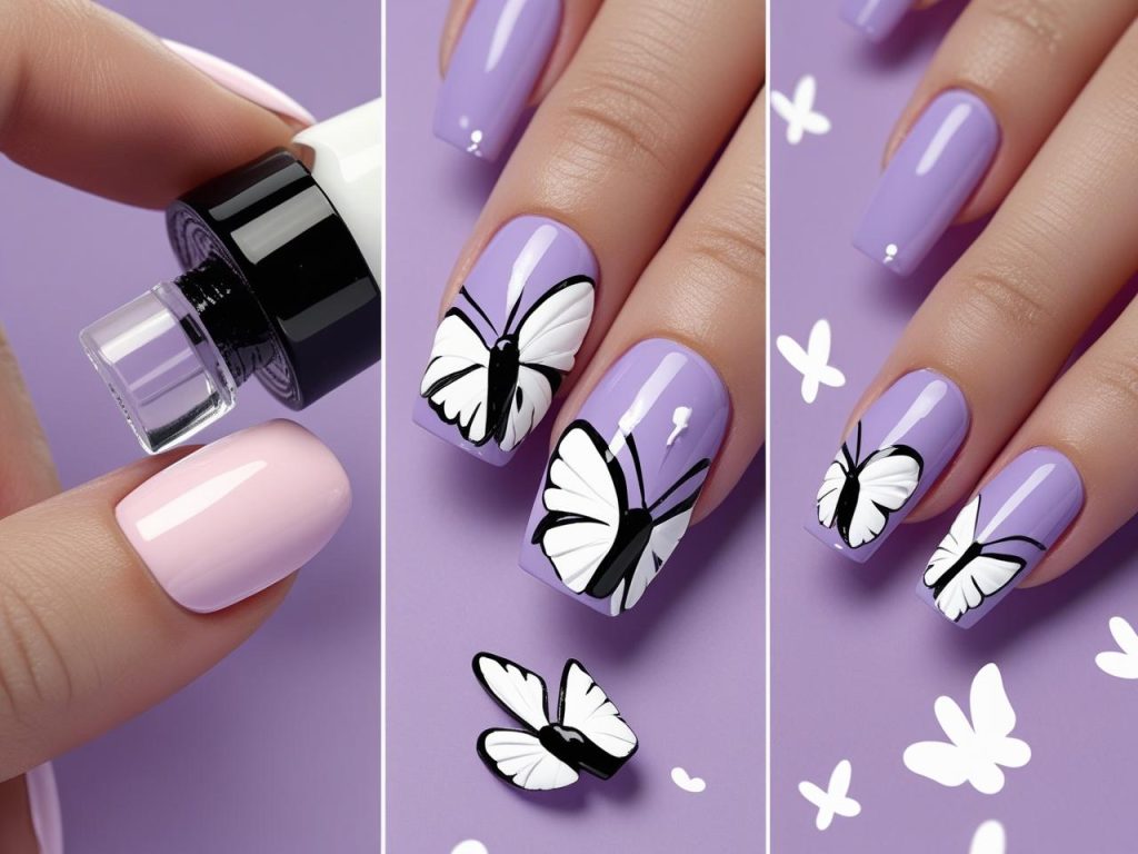 Butterfly Nail Designs 2025: Whimsical and Elegant Trends for Stunning Manicures 5 “DIY classic butterfly nail tutorial for 2025 trends.”