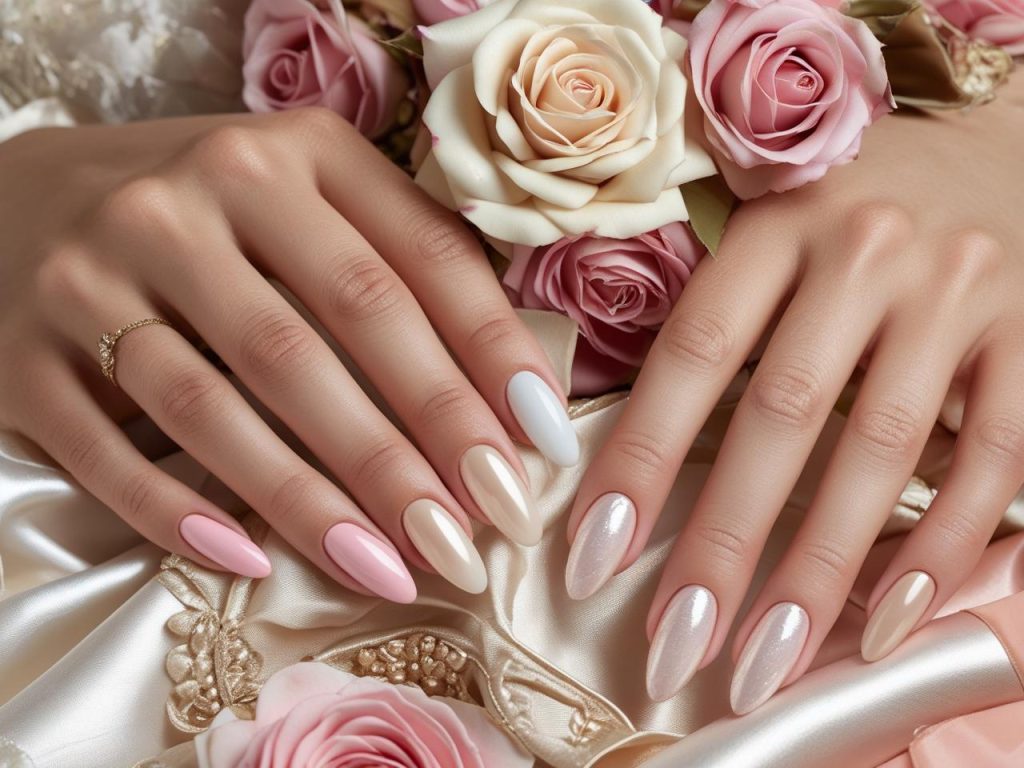 Baby Boomer Nails: Timeless and Pinterest-Worthy Manicures to Love 4 Top baby boomer nail designs featuring pink-to-white gradients, beige ombre, ivory-to-cream transitions, and pearl shimmer tips for Pinterest inspiration.