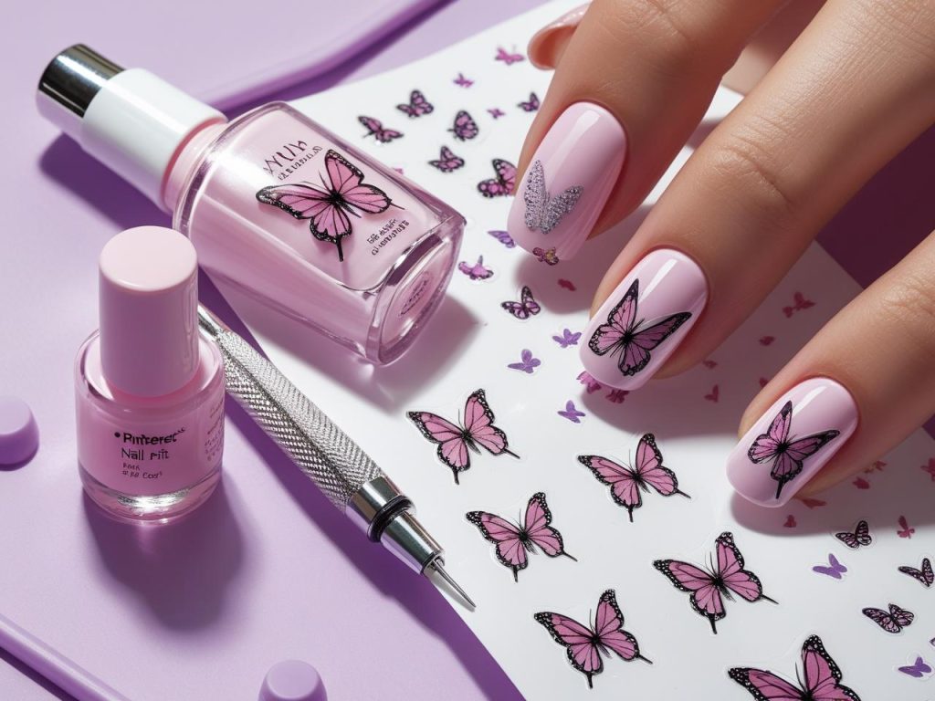 Butterfly Nail Designs 2025: Whimsical and Elegant Trends for Stunning Manicures 14 “Nail art kit for DIY butterfly nail designs in 2025.”