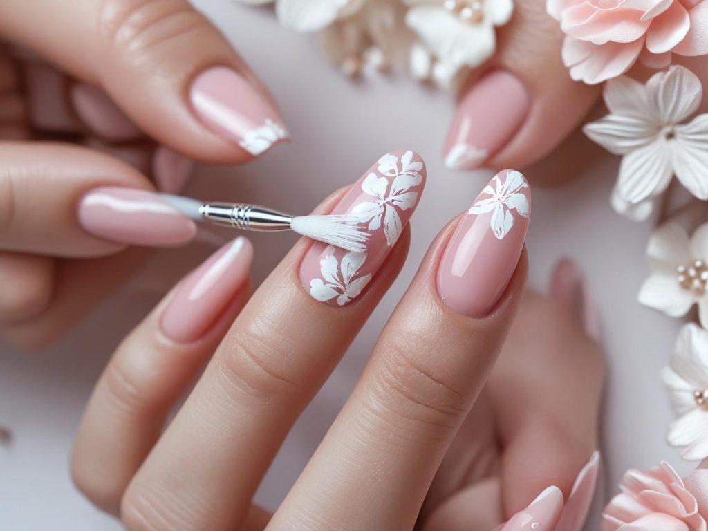 French Manicure 2025: Timeless and Chic Trends for Stunning Nails 11 “Creating floral French manicure designs for 2025 inspiration.”
