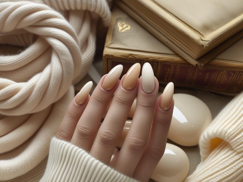 Baby Boomer Nails: Timeless and Pinterest-Worthy Manicures to Love 7 Creating soft pink-to-white gradient baby boomer nails with blended polish.