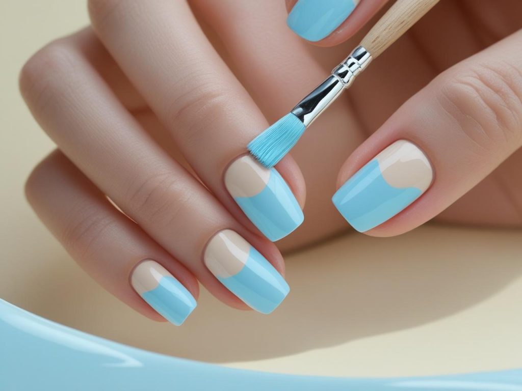  “Creating colored reverse French nail designs for 2025 inspiration.”V “Creating colored reverse French nail designs for 2025 inspiration.”