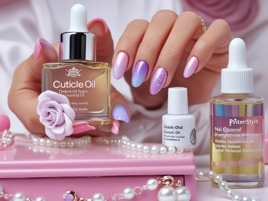 : “Applying cuticle oil for flawless ombre nail designs in 2025.”