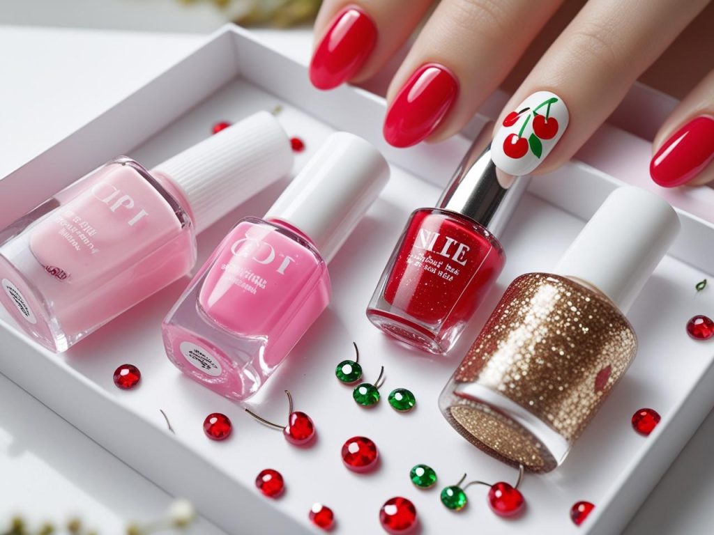 Cherry Nails 2025: Playful and Bold Trends for Stunning Manicures 16 LL 3
