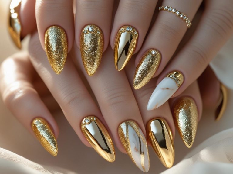 Gold Nail Designs 2025: Luxurious and Glamorous Trends for Stunning Manicures