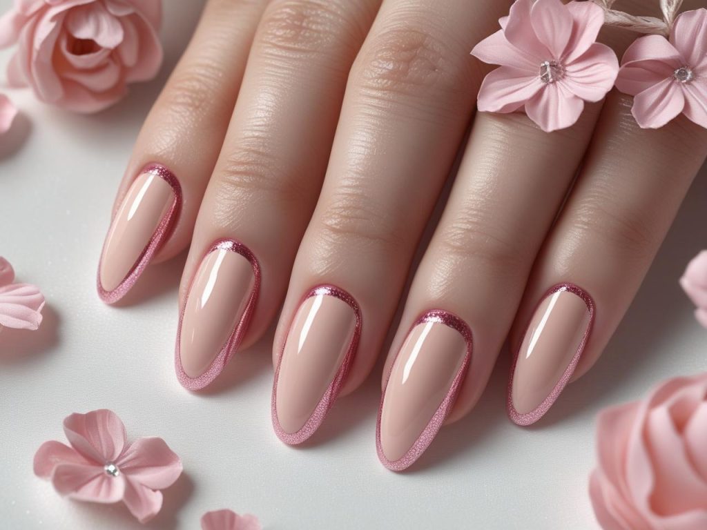 Pink Nail Designs 2025: Vibrant and Chic Trends for Stunning Manicures 8 Pink French tip nail designs with rose pink tips for 2025