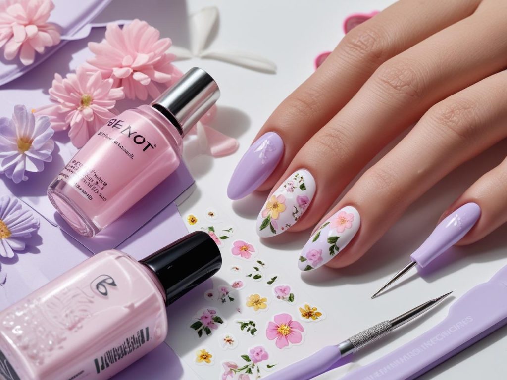 Nail art kit for DIY spring nail inspo