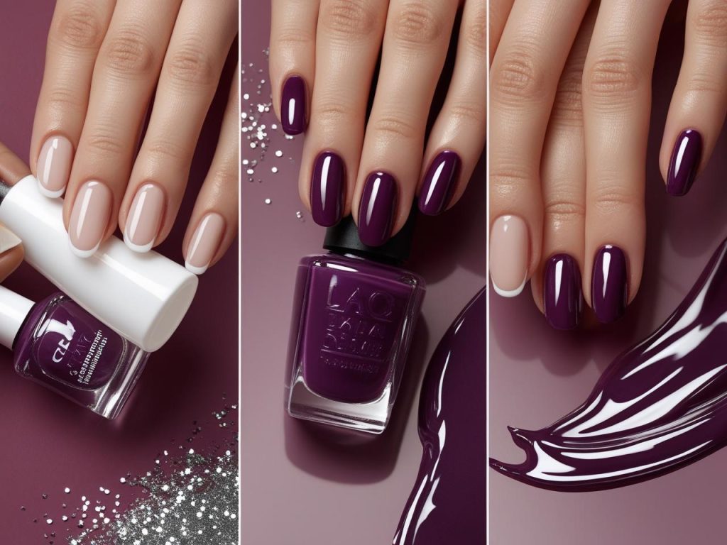 Purple Nail Designs 2025: Vibrant and Regal Trends for Stunning Manicures 5 “DIY plum gloss nail tutorial for 2025 trends.”