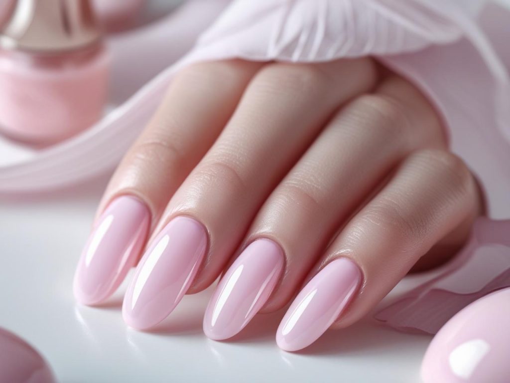 Pink Nail Designs 2025: Vibrant and Chic Trends for Stunning Manicures 4 Pastel pink gloss nail designs with soft pink finish for 2025