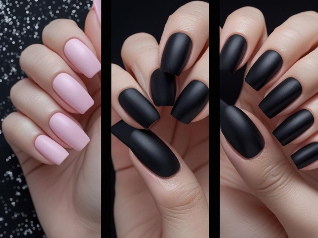 Black Nail Designs 2025: Bold and Edgy Trends for Stunning Manicures 5 “DIY matte black nail tutorial for 2025 trends.”