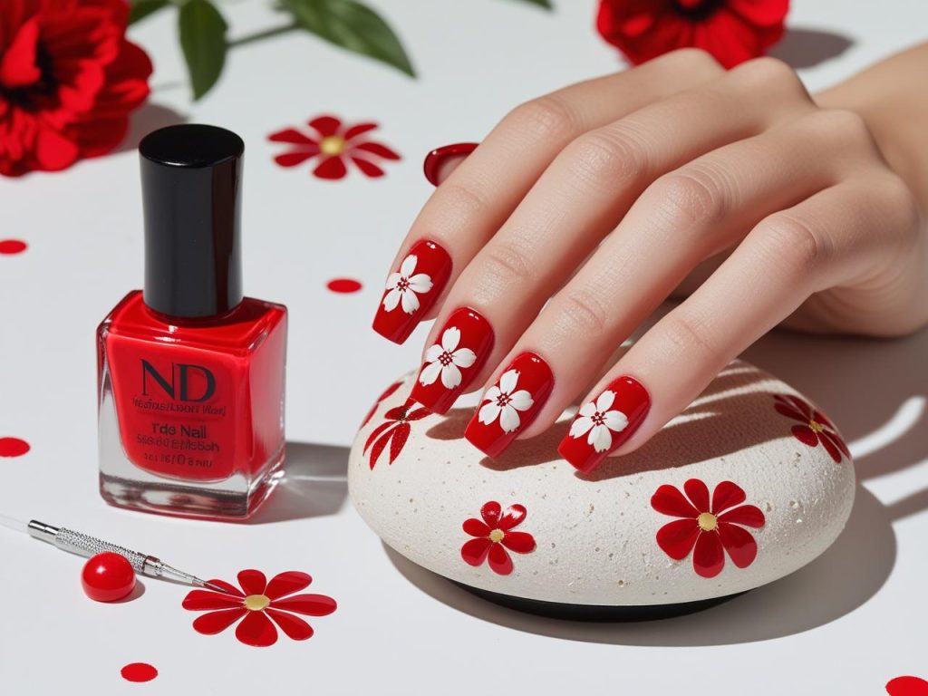 Red Nail Designs 2025: Bold and Timeless Trends for Stunning Manicures 14 “Nail art kit for DIY red nail designs in 2025.”