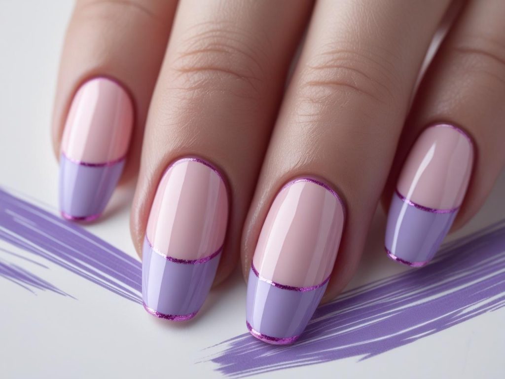 Purple Nail Designs 2025: Vibrant and Regal Trends for Stunning Manicures 8 “Purple French tip nail designs with lavender tips for 2025.”