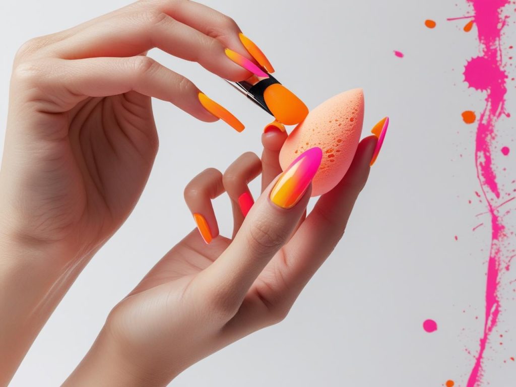 Neon Nails 2025: Vibrant Electric Trends for Stunning Manicures 13 “Creating neon ombre nail designs for 2025 inspiration.”