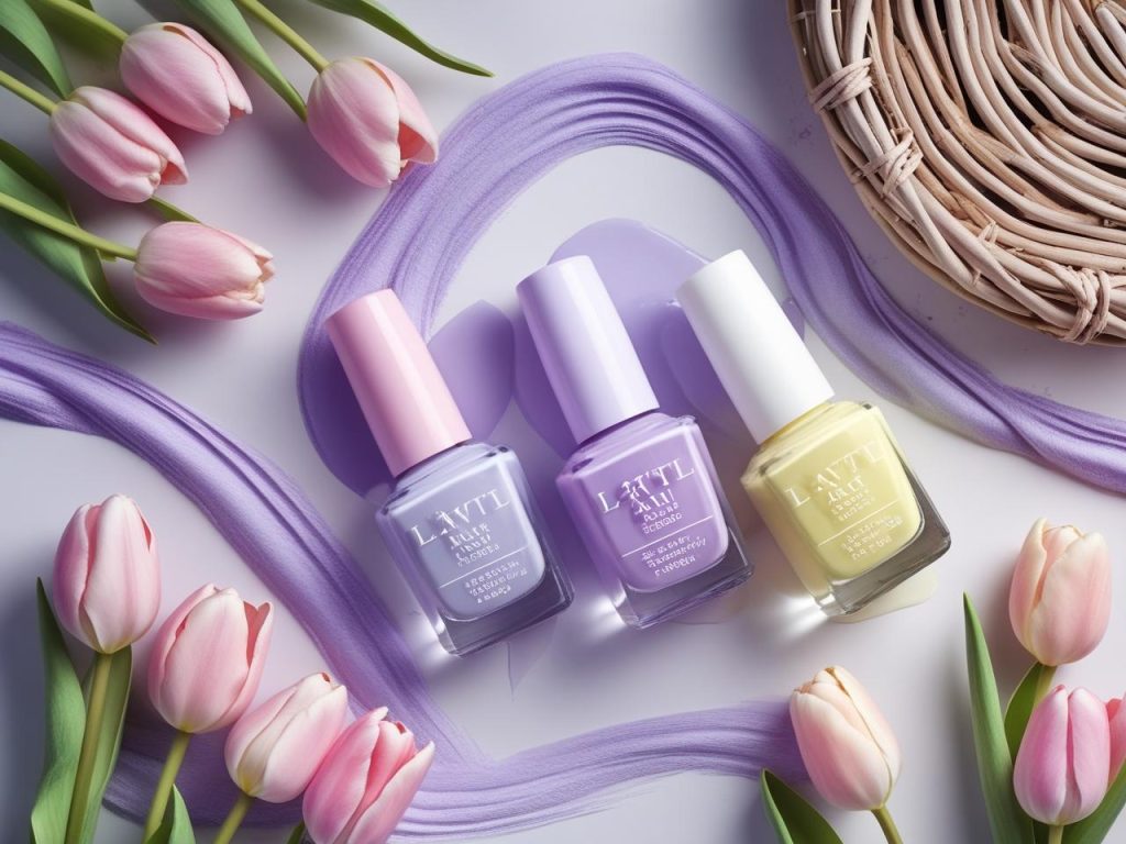 Spring nail inspo polish collection for floral trends, perfect for Pinterest inspiration