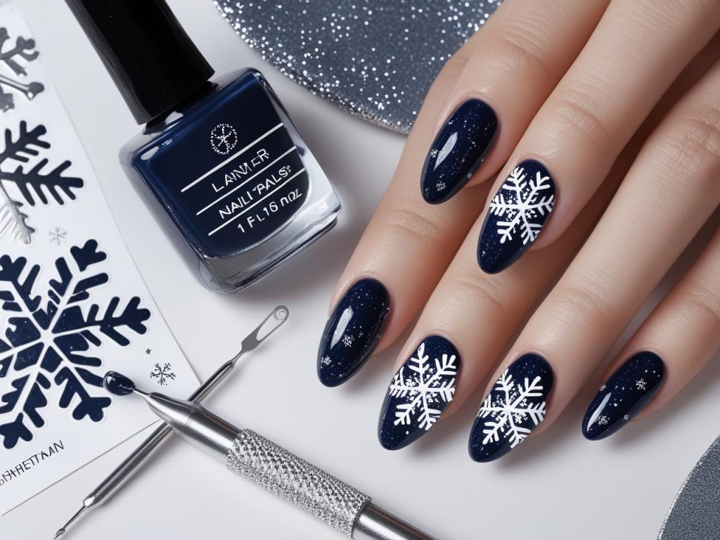 Winter Nail Inspo: Cozy and Glamorous Trends for Stunning Manicures 13 “Nail art kit for DIY winter nail inspo.”