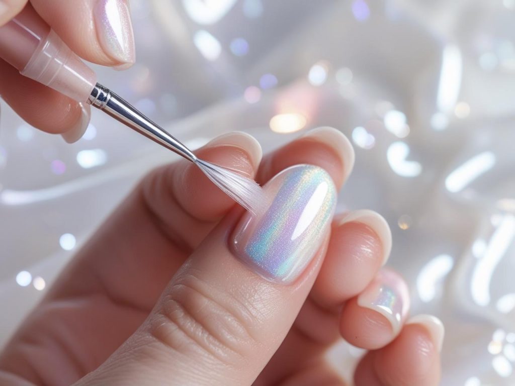 Beach Vibes Nails 2025: Coastal and Breezy Trends for Stunning Manicures 8 “Creating seashell shimmer beach vibes nail designs for 2025 inspiration.”
