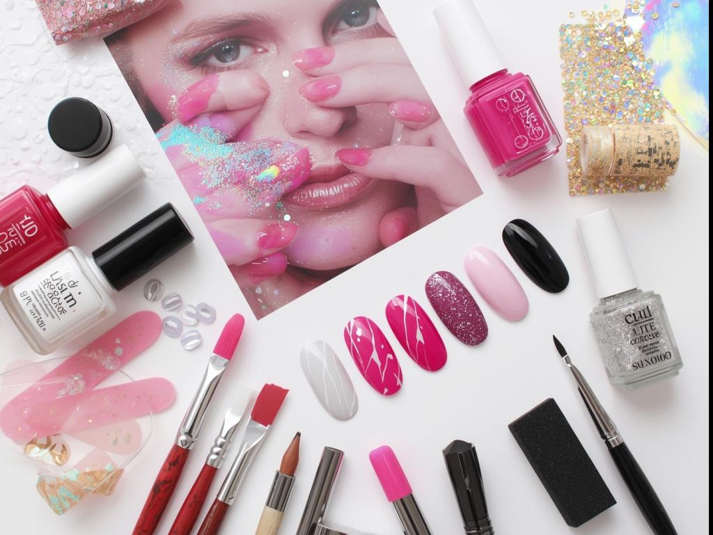 Hot Pink Nail Designs: Bold and Pinterest-Worthy Manicures to Obsess Over 13 Nail art kit with polish and tools for hot pink nail designs