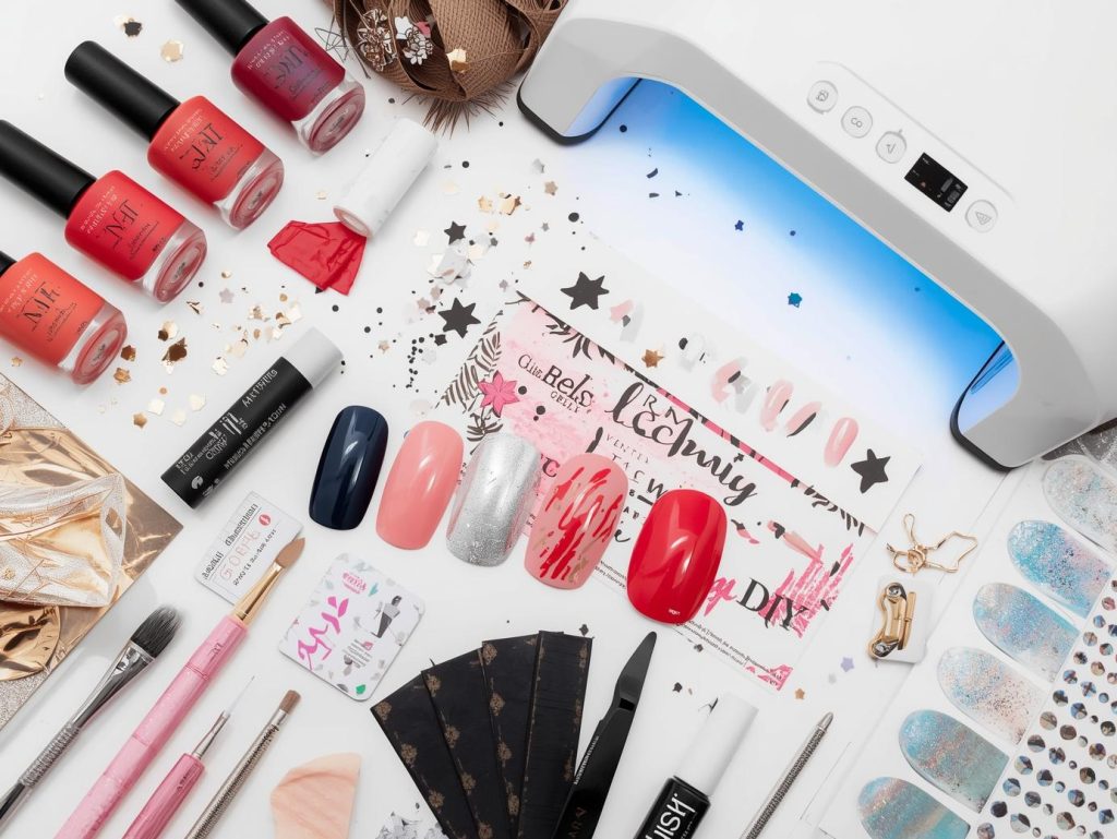 DIY Gel Nails: Stunning and Pinterest-Worthy Manicures to Adore 13 DIY gel nail kit with polish and tools for gel nail designs.