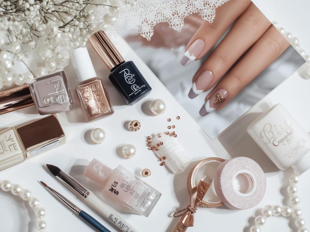 Classy Nail Designs: Elegant and Pinterest-Worthy Manicures to Adore 13 Nail art kit with polish and tools for classy nail designs.