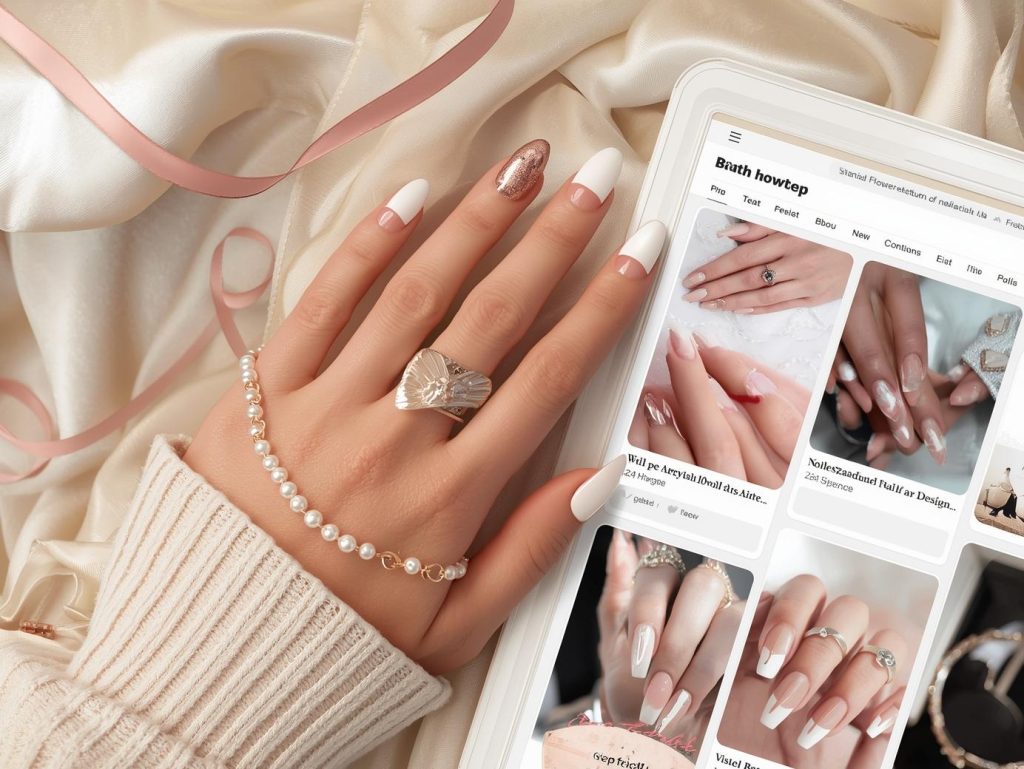 Classy Nail Designs: Elegant and Pinterest-Worthy Manicures to Adore 3 Classic French manicure rose gold tip nail design with rose gold tips on a Pinterest board.
