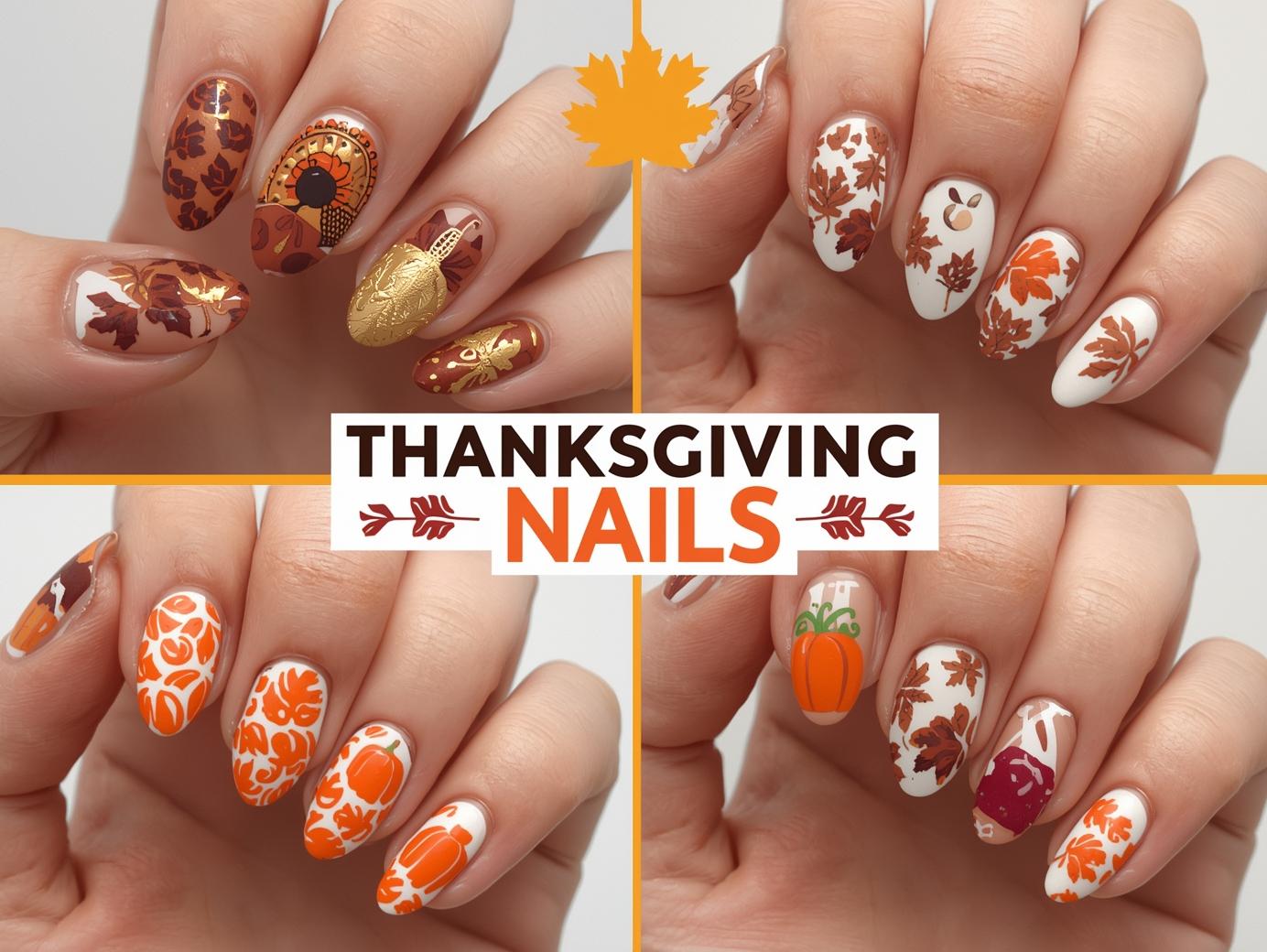 Featured Image of Thanks giving nails