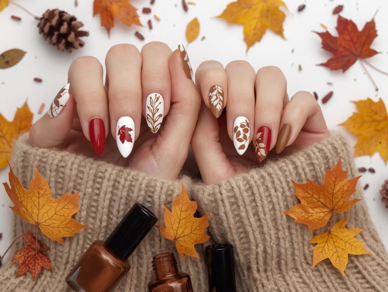 Featured image of Leaf nail designs