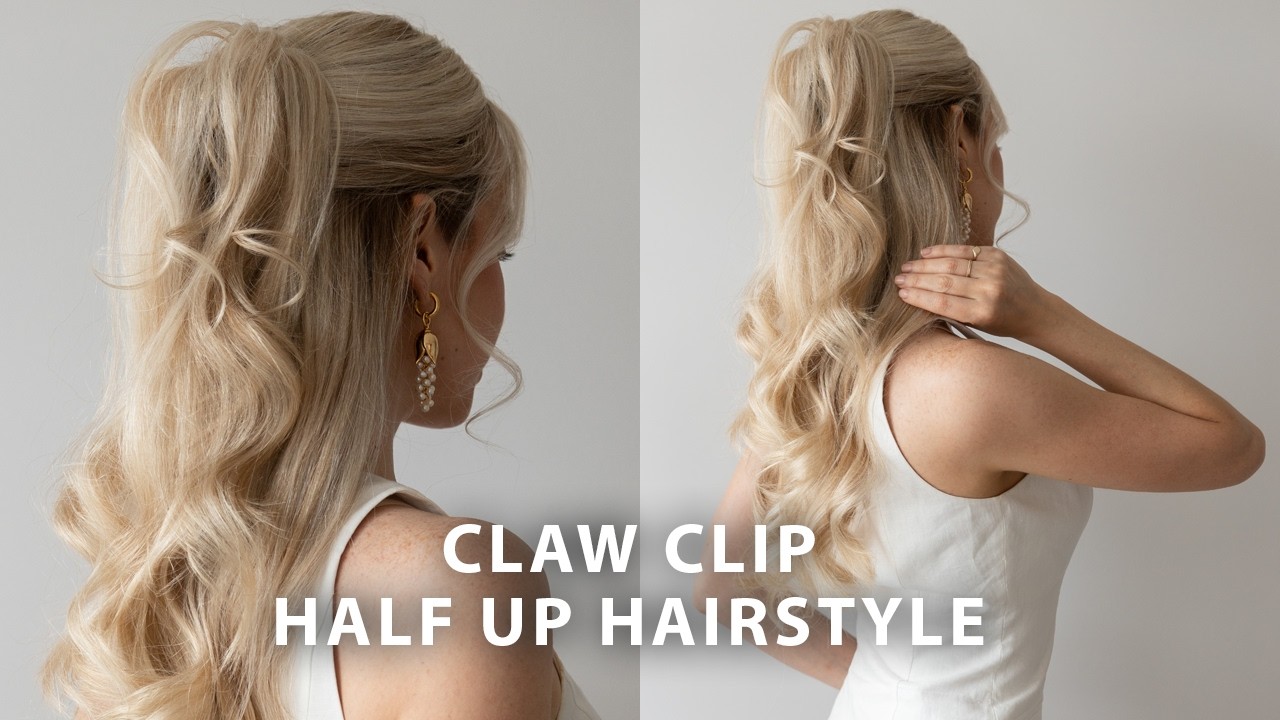 Claw Clip Half-Up hairstyle