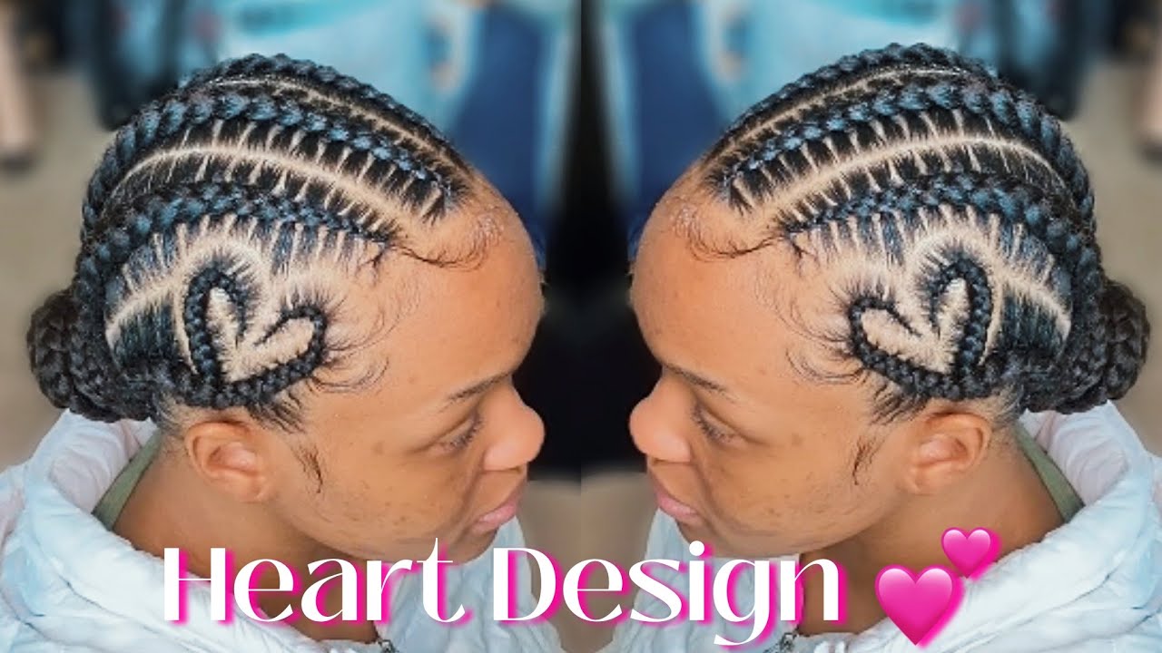 Heart-Shaped Cornrows